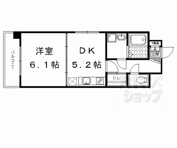 【エスリード西大路駅前】間取