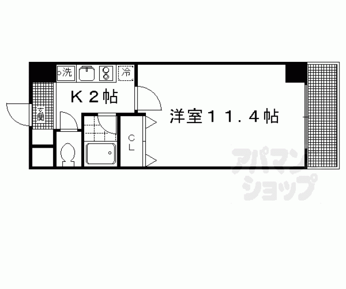 【ドミトリィ御池】間取