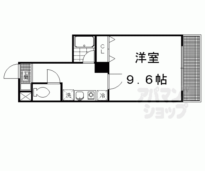 【ドミトリィ御池】間取