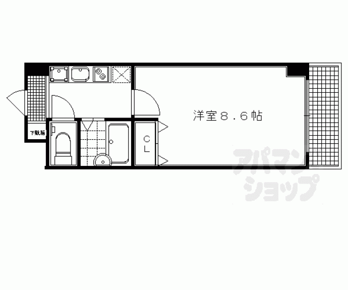 【ドミトリィ御池】間取