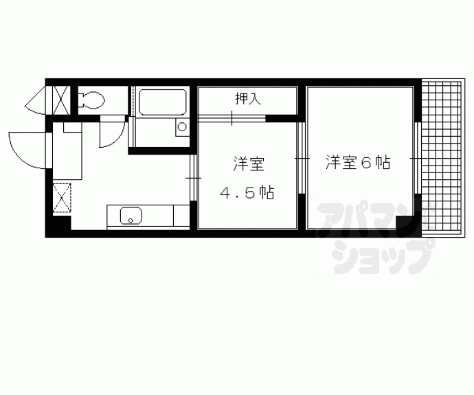 【上七軒和田ビル】間取