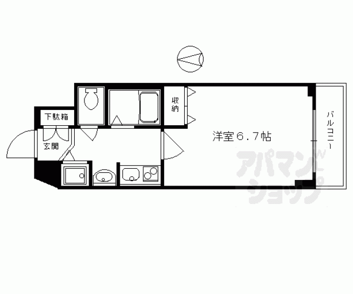 【プレサンス京都五条大橋レジェンド】間取