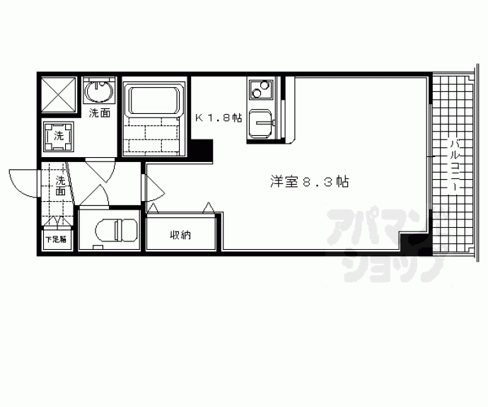 【プレサンス京都五条大橋レジェンド】間取