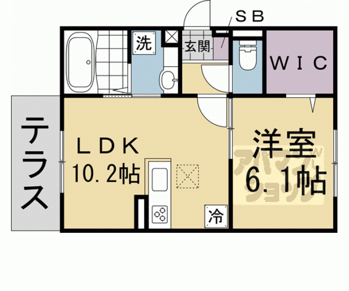【ＲＩＯ西七条】間取