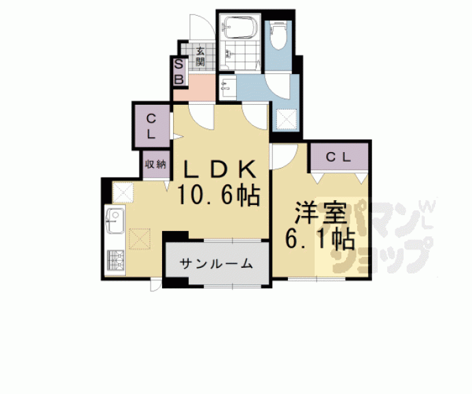 【ヴィラ　シェリールⅠ】間取