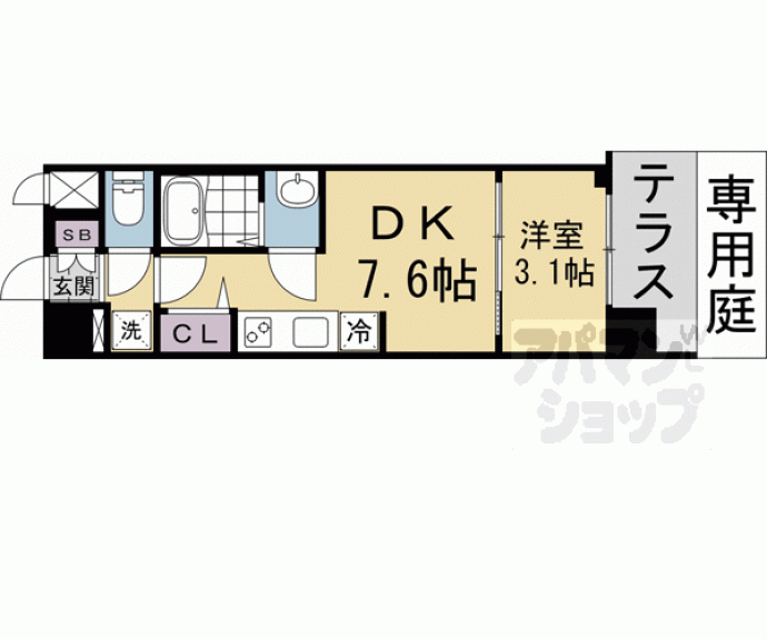 【プレサンス京都東寺】間取