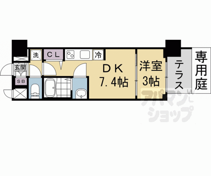 【プレサンス京都東寺】間取