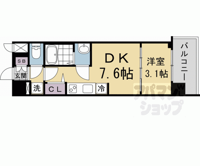 【プレサンス京都東寺】間取