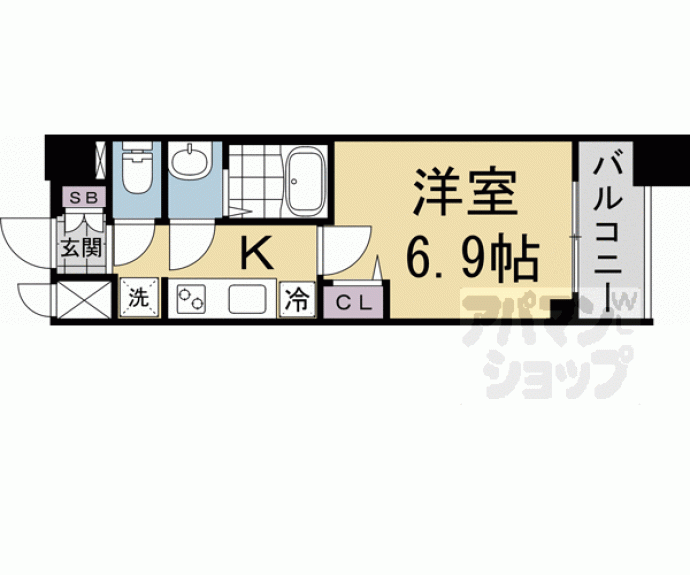 【プレサンス京都東寺】間取