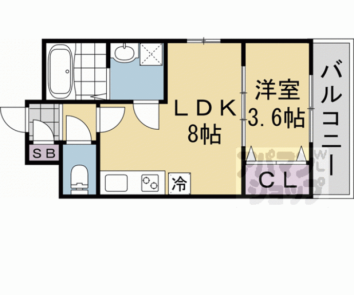 【ルシェリア山科】間取