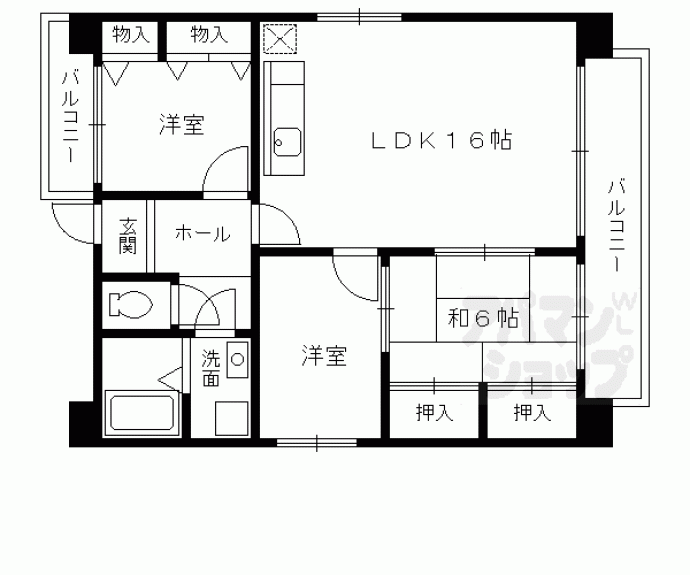 【嶋津マンション】間取