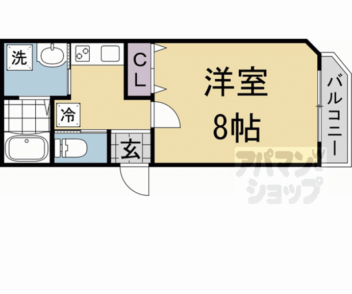 【ＭＥＳＡ　ＶＥＲＤＥ京都朱雀】間取