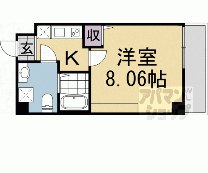 【フラッティ千本寺之内北】間取