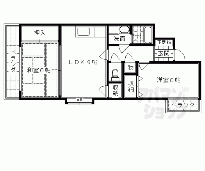 【グランドムール麩屋町】間取