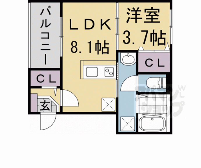 【ハーモニーテラス向島西堤町】間取