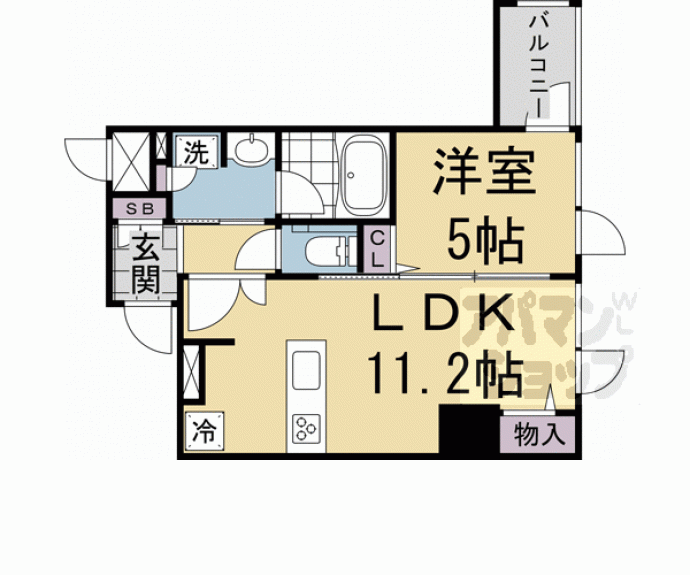 【ボーパサージュ京都岡崎】間取