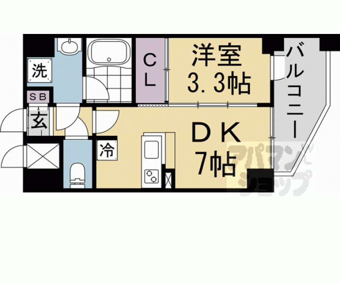 【レオンコンフォート西大路御池】間取