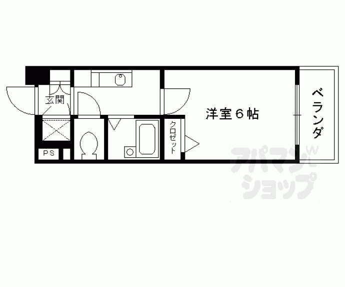 【なかよしマンション四条大宮】間取