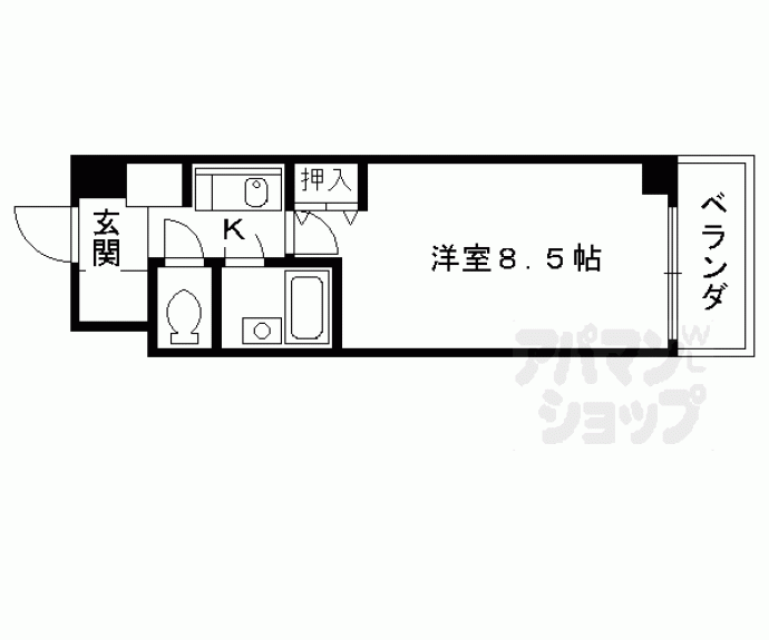 【アスカ聚楽】間取