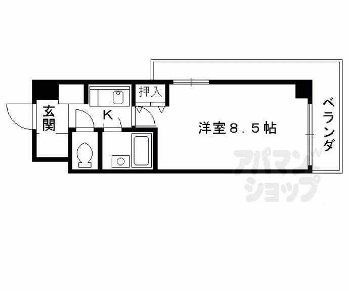 【アスカ聚楽】間取