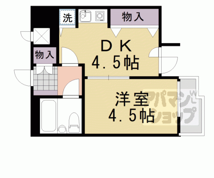 【ライオンズマンション京都河原町】間取