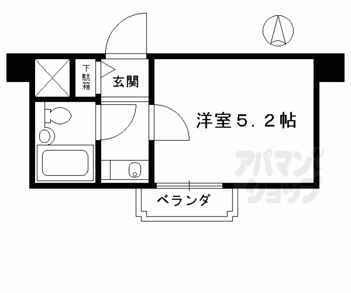 【ライオンズマンション京都河原町】間取