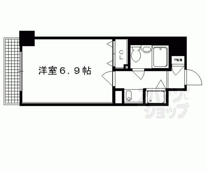 【ライオンズマンション京都河原町】間取
