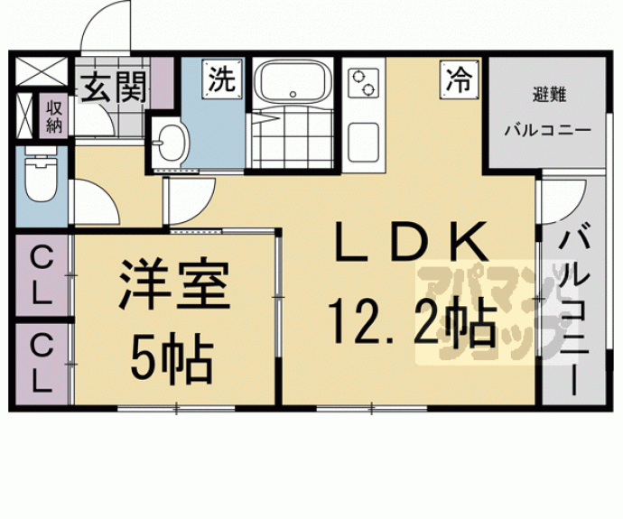 【Ｊ＇ｆｏｒｔ嵯峨天龍寺】間取