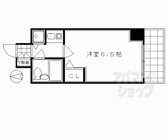 【デ・リード河原町】間取