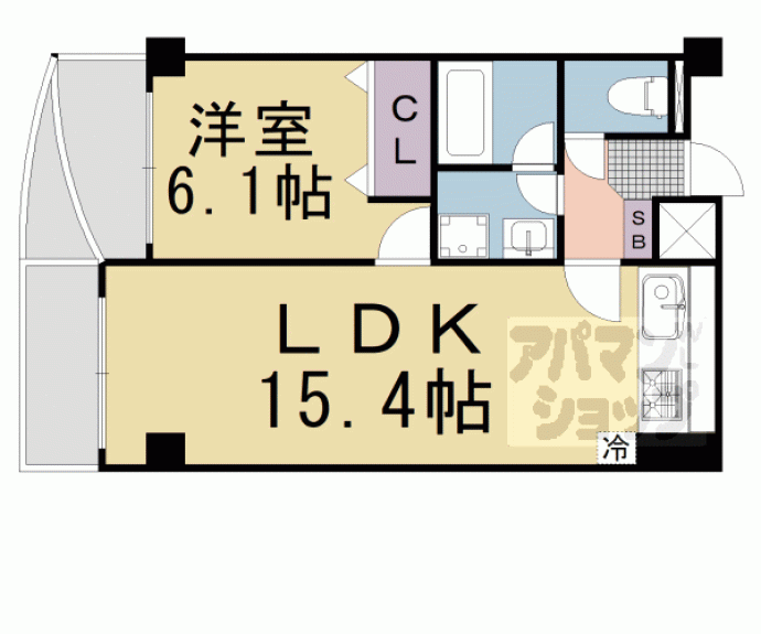 【デ・リード河原町】間取