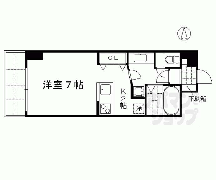 【デ・リード河原町】間取