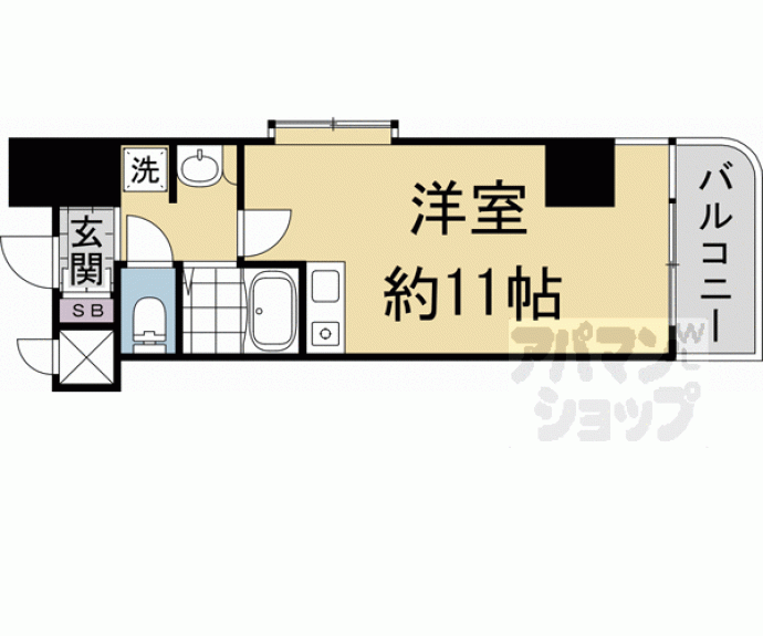 【デ・リード河原町】間取