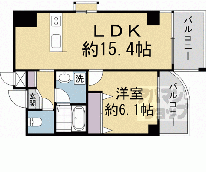 【デ・リード河原町】間取