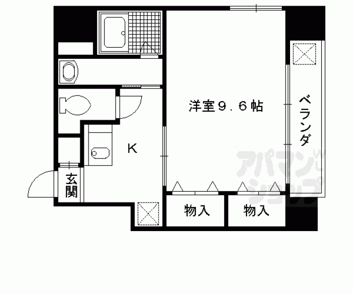 【ウエストプラザ三越】間取