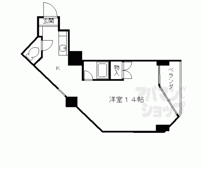 【ウエストプラザ三越】間取
