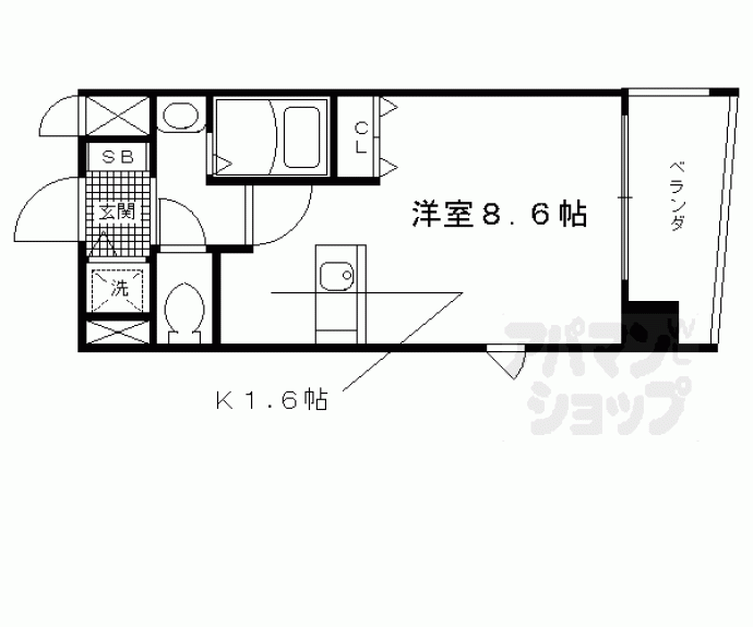 【プレサンス京都烏丸ＮＥＸＴ】間取