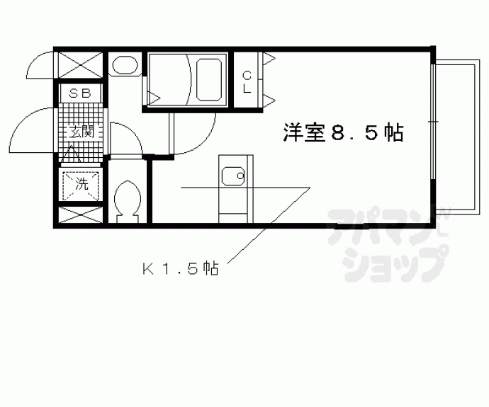 【プレサンス京都烏丸ＮＥＸＴ】間取
