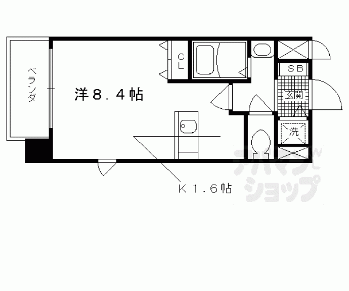 【プレサンス京都烏丸ＮＥＸＴ】間取