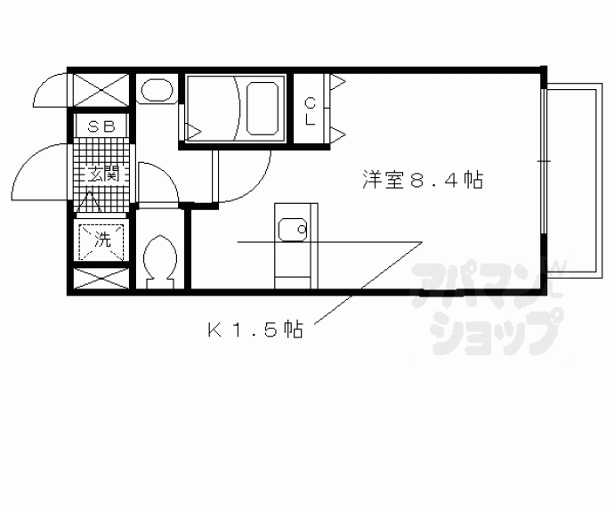 【プレサンス京都烏丸ＮＥＸＴ】間取