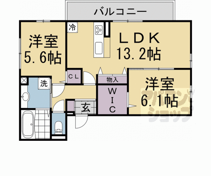 【Ｄ－ＲＯＯＭ殿城】間取