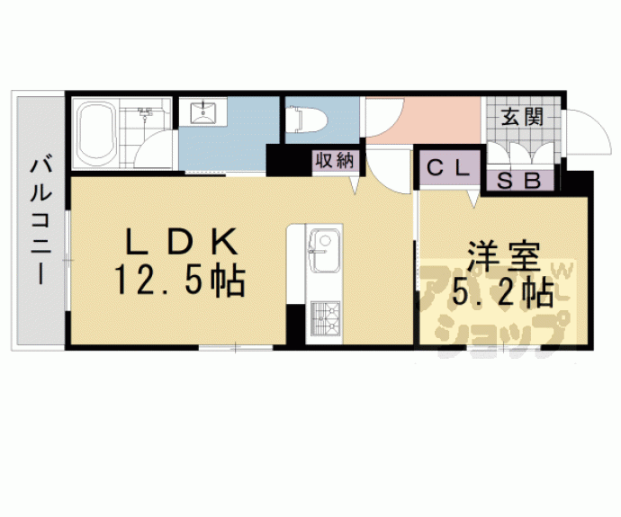 【ヴェスプッチ二条城】間取