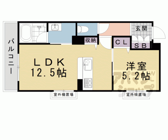 【ヴェスプッチ二条城】間取