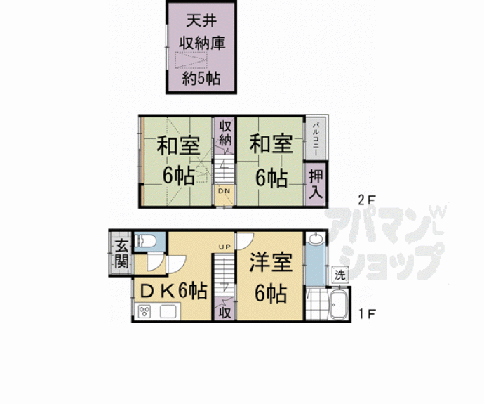 【南区東寺町貸家】間取