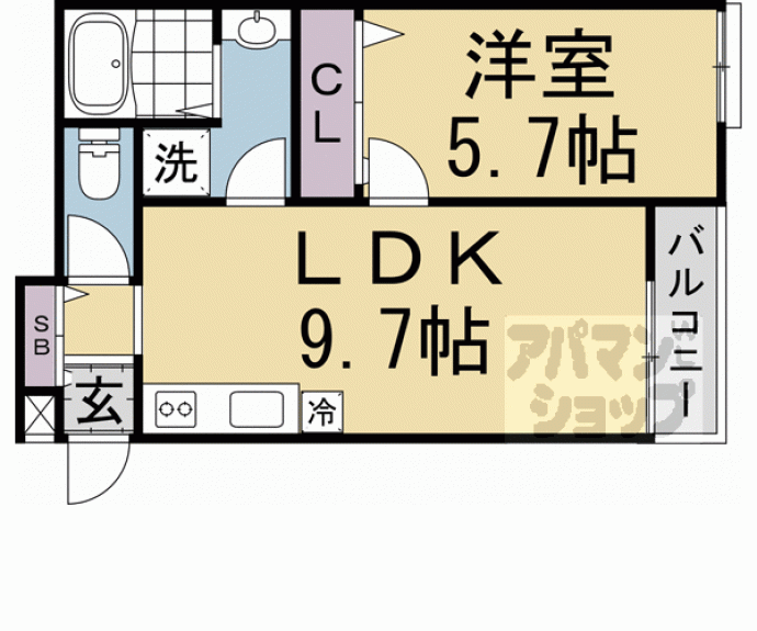 【プライベートレジデンス西院】間取