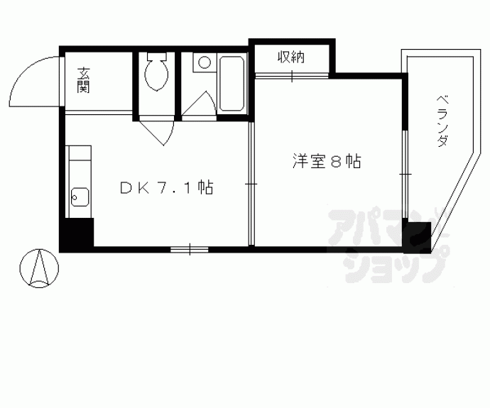 【シャトー庵】間取