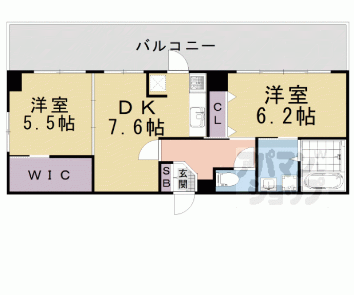 【デ・リード御池】間取