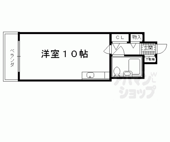 【エイブル創久五条大宮】間取