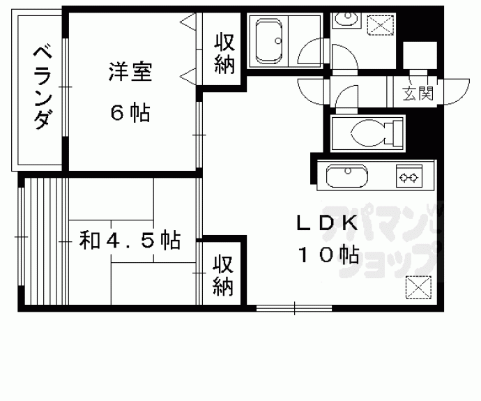 【エイブル創久五条大宮】間取