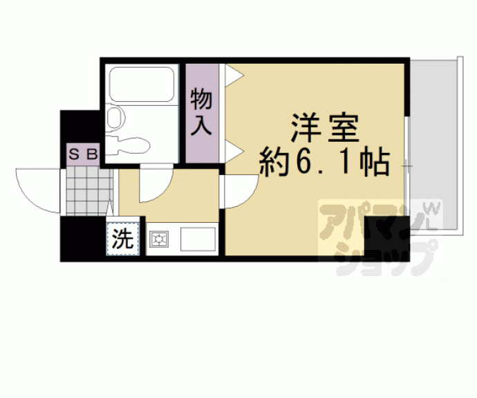 【ライオンズマンション四条烏丸】間取