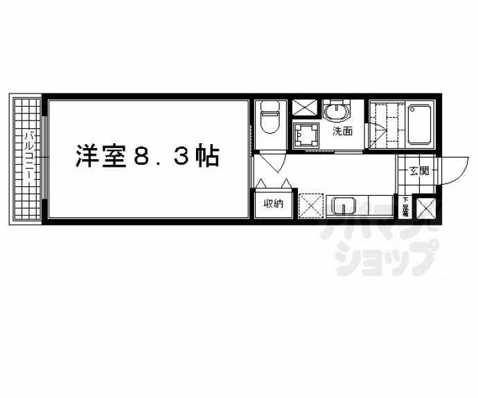 【ハンズレジデンス二条】間取